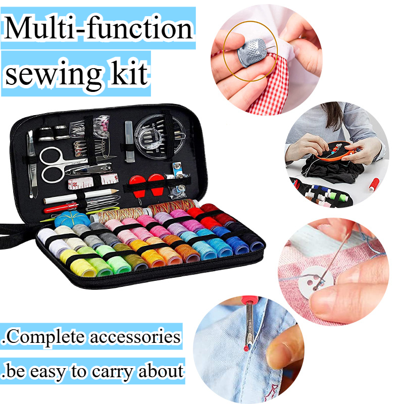 Craft Embellishment Storage - 68/98pcs Multi-Function ชุดเย็บผ้า DIY เย็บเครื่องมือกล่องชุดสําหรับมือ Quilting