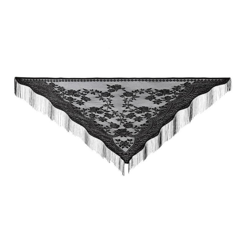 Tassel Fringe Trim - 652F ผ้าพันคอลูกไม้สไตล์กับพู่ Multiuse ดอกไม้ผ้าคลุมไหล่สำหรับเครื่องแต่งกายต่างๆโอกาสกลางแจ้งกันแดดไหล่ Wrap