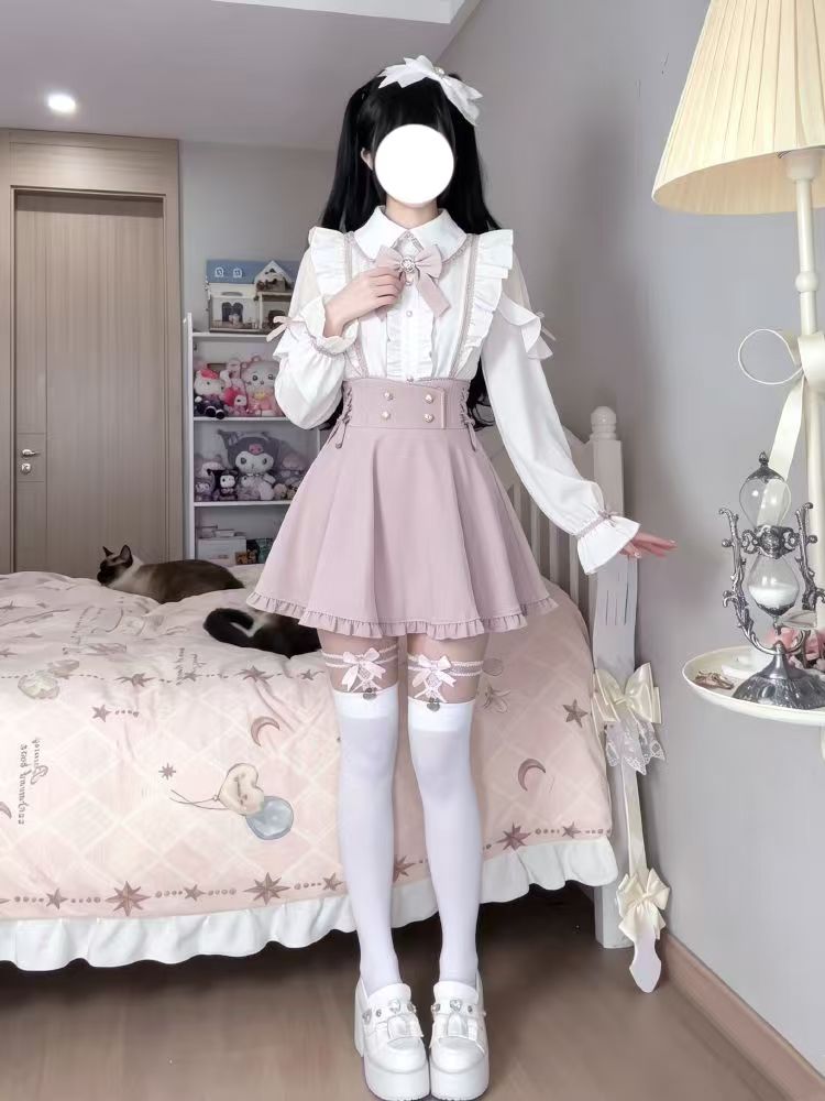 ชุดเซ็ต 2 ชิ้นสไตล์โลลิต้าญี่ป - Elastic Lace Trim บทวิจารณ์และราคา
