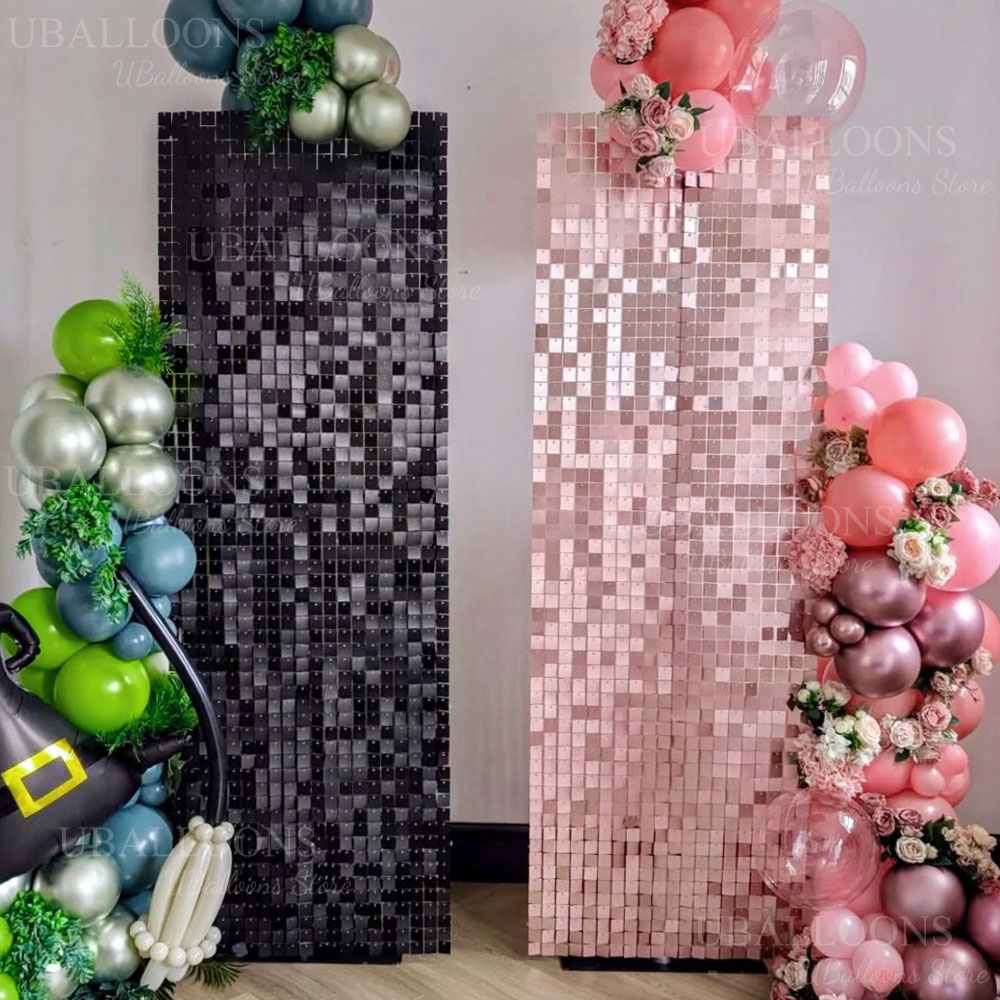 แผงฉากหลังสีชมพูโรสแมตต์แบบมีป - Sequin Fabric Panel บทวิจารณ์และราคา