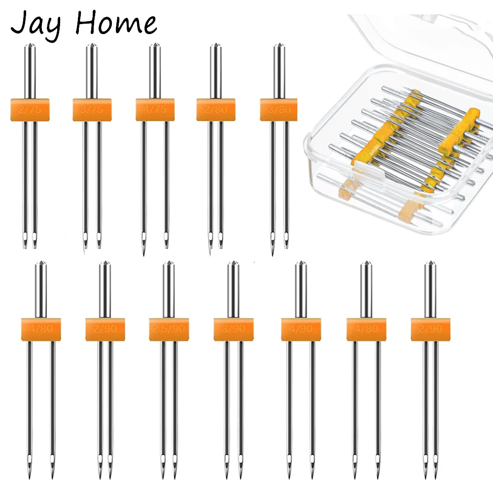 10PCS จักรเย็บผ้าเข็มคู่คู่เข็ - Craft Embellishment Storage บทวิจารณ์และราคา