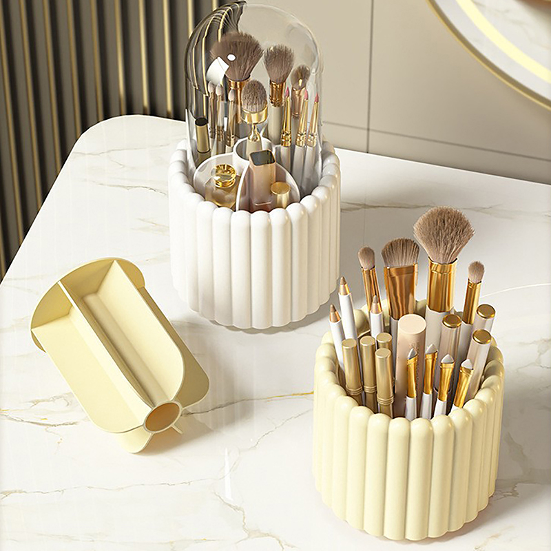 360 °   หมุนผู้ถือแปรงแต่งหน้า - Craft Embellishment Storage บทวิจารณ์และราคา