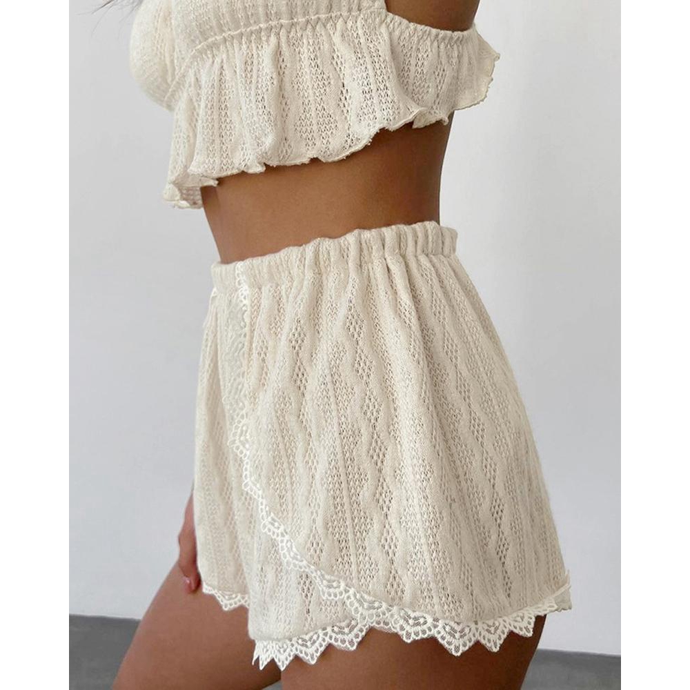 ลูกไม้ Trim Ruffle Hem Cable T - Elastic Lace Trim บทวิจารณ์และราคา
