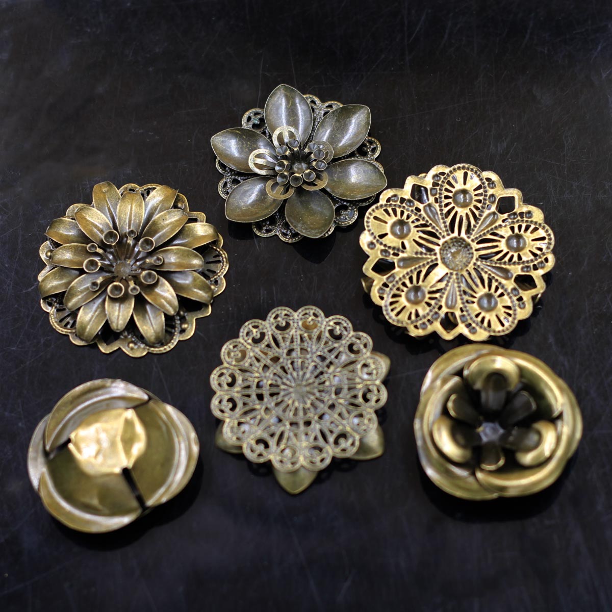 6 ชิ้น Embellishments ผสมดอกไม - Craft Embellishment บทวิจารณ์และราคา