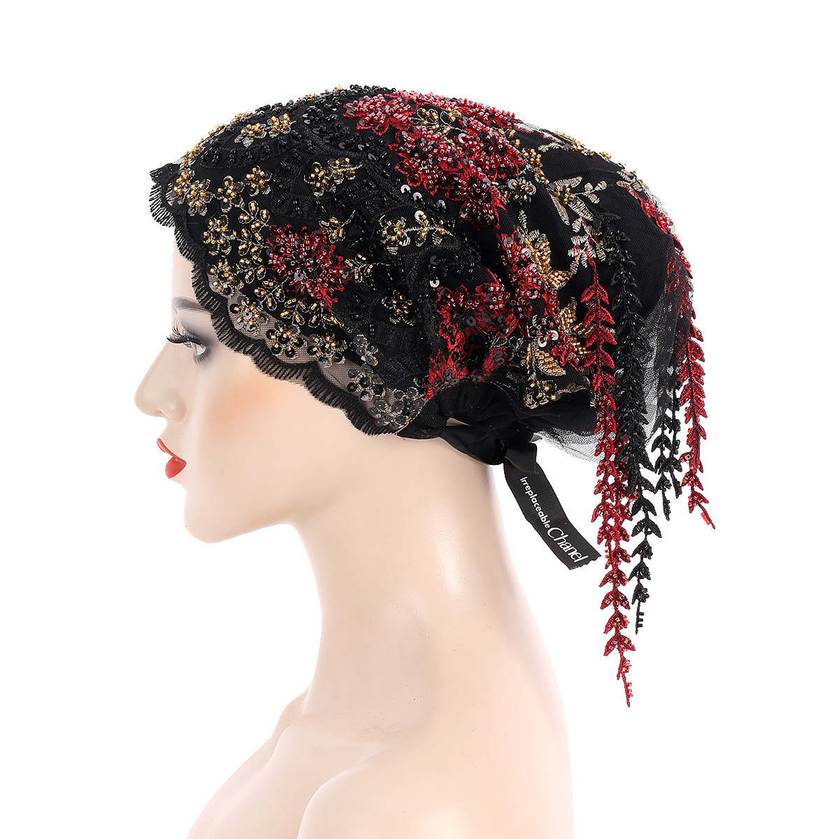 ผ้าคลุมศีรษะแบบพู่ห้อยสไตล์ชาต - Tassel Fringe Trim บทวิจารณ์และราคา